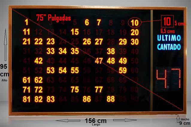 pantalla grande bingo