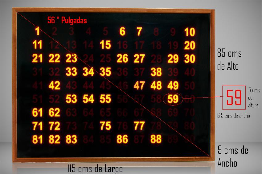 pantalla mediana bingo